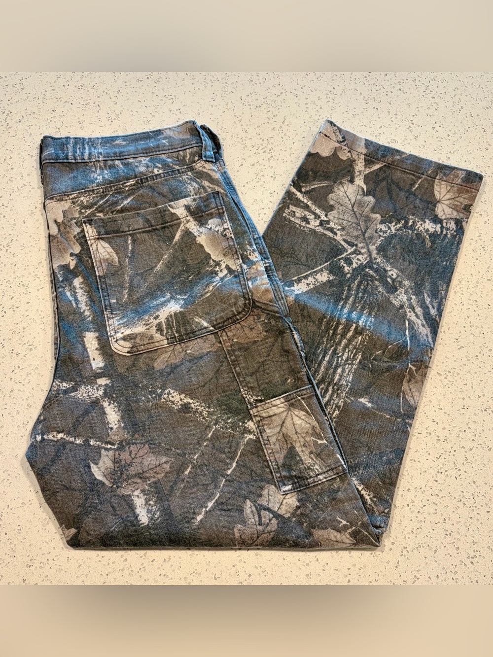 Hollister Forest Camo Baggy Five Pocket Pants